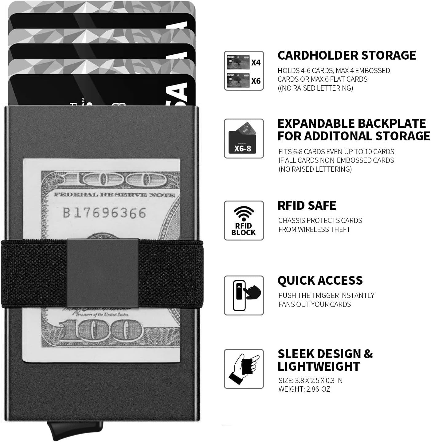 Quick-Eject RFID Blocking Wallet