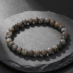 Natural Flame Stone Beads Bracelet