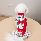 Holiday Ruffle & Bow Dog Christmas Pajamas