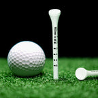 White Wooden Golf Tees – 2¾" & 3¼" – 100 Pack for Driving Range or Course