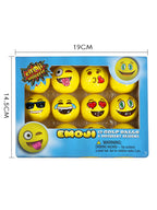 Emoji Double‑Layer Practice Golf Balls Gift Box – 12 Fun Cartoon Faces
