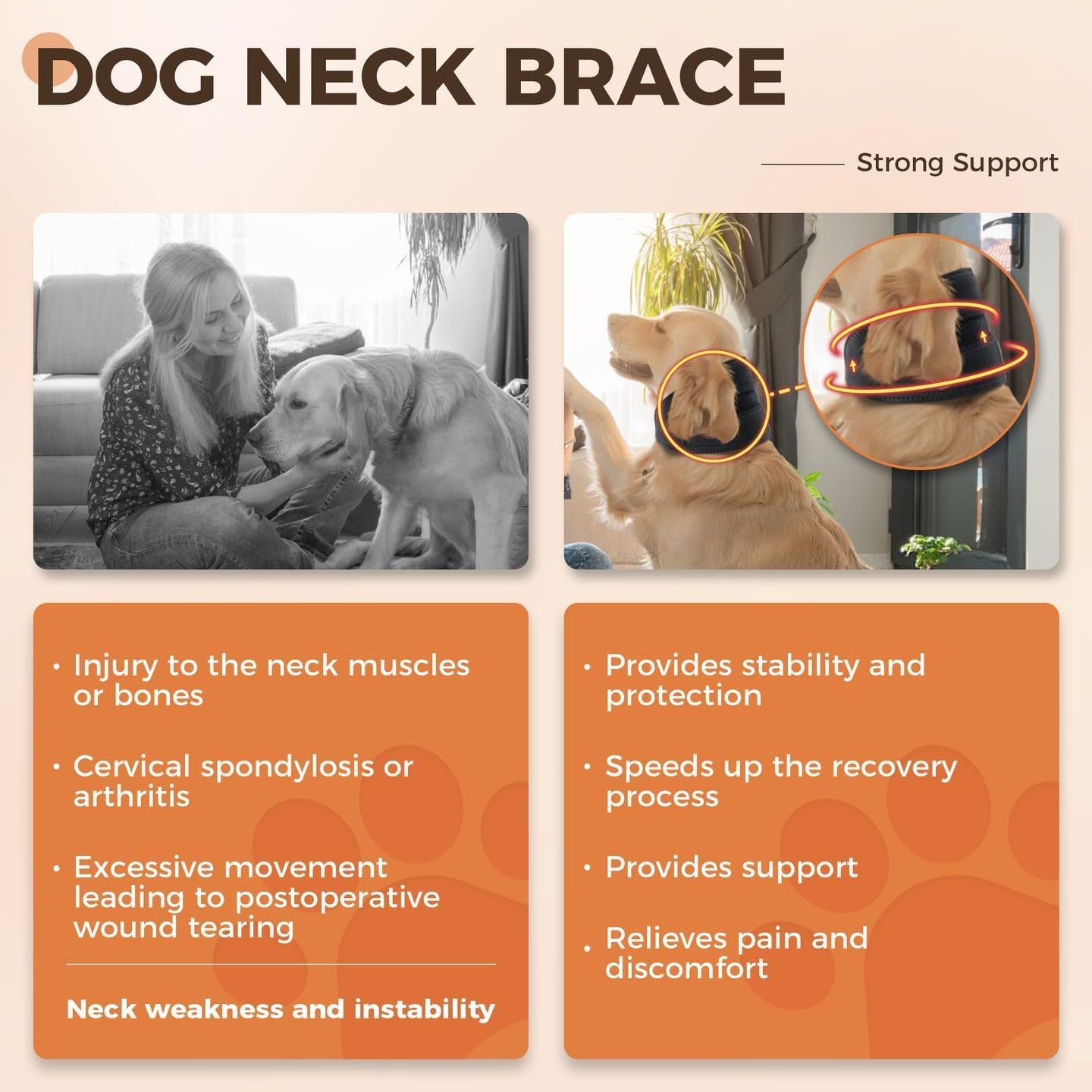 Dog Cervical Collar Neck Brace