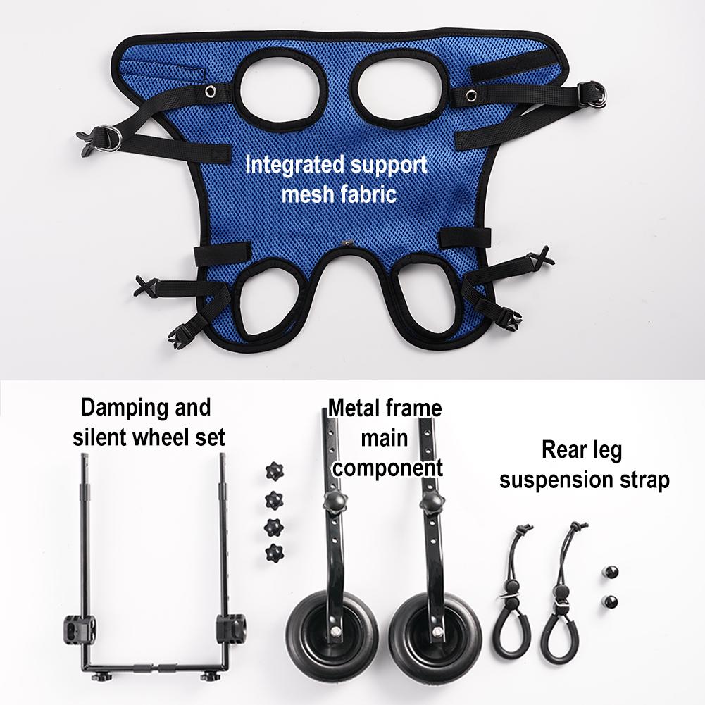 Lightweight Adjustable Dog Wheelchair for Rear Legs