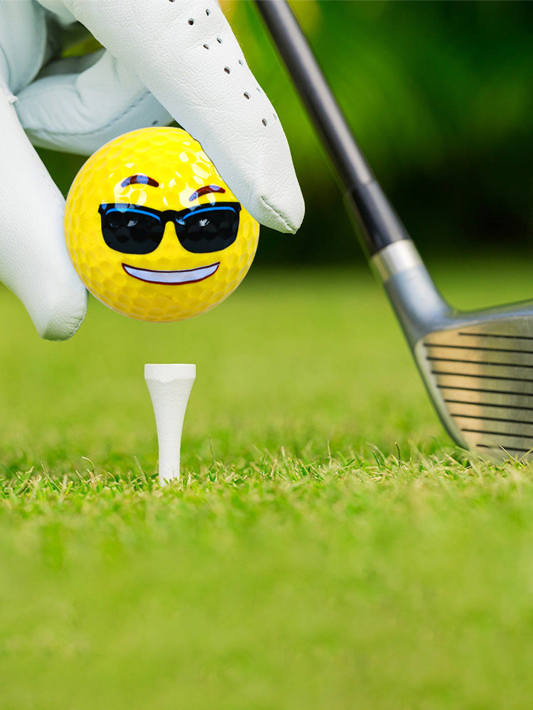 Emoji Double‑Layer Practice Golf Balls Gift Box – 12 Fun Cartoon Faces
