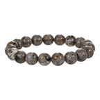 Natural Flame Stone Beads Bracelet