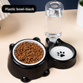 2-in-1 Dog Food & Water Feeder| Tilted Bowl with Automatic Gravity Water Refill