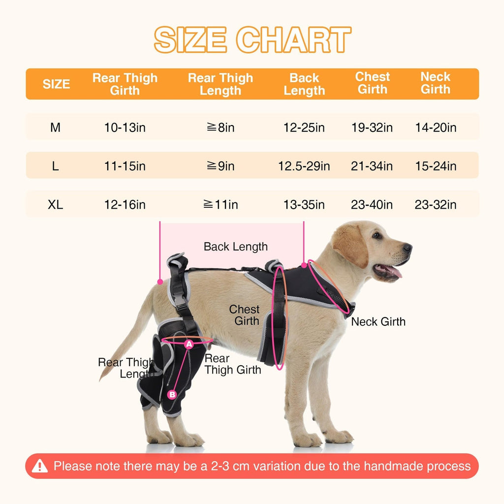 Adjustable Dog ACL Knee Brace – Single/Dual Leg Support