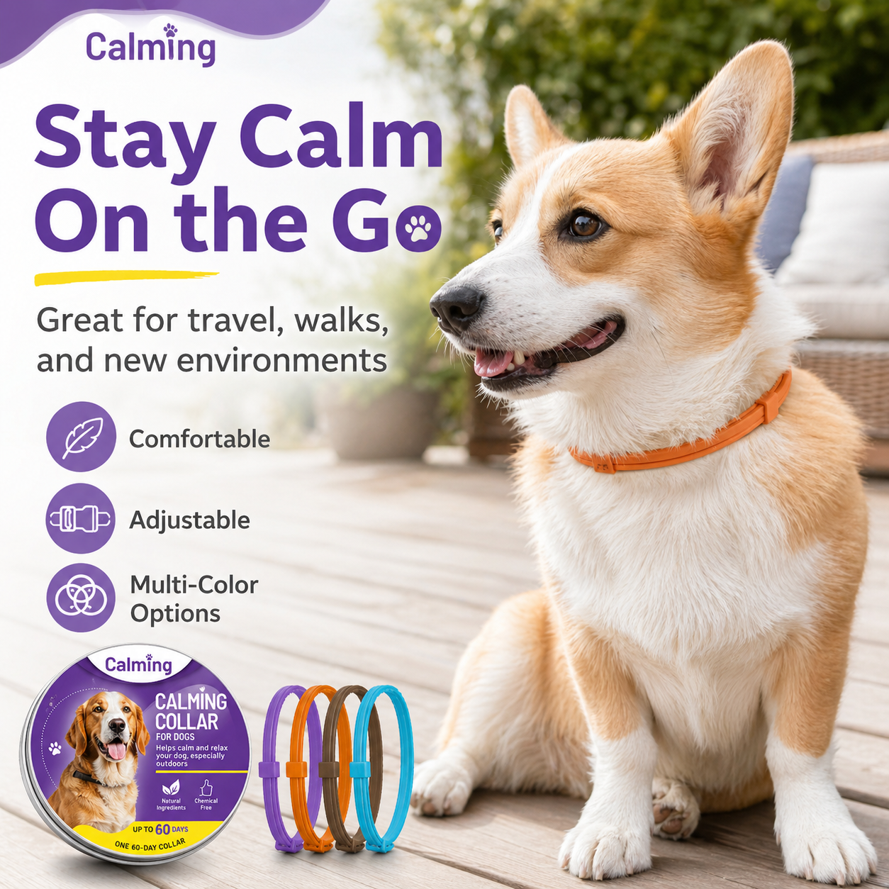 Dog Pheromone Calming Collar