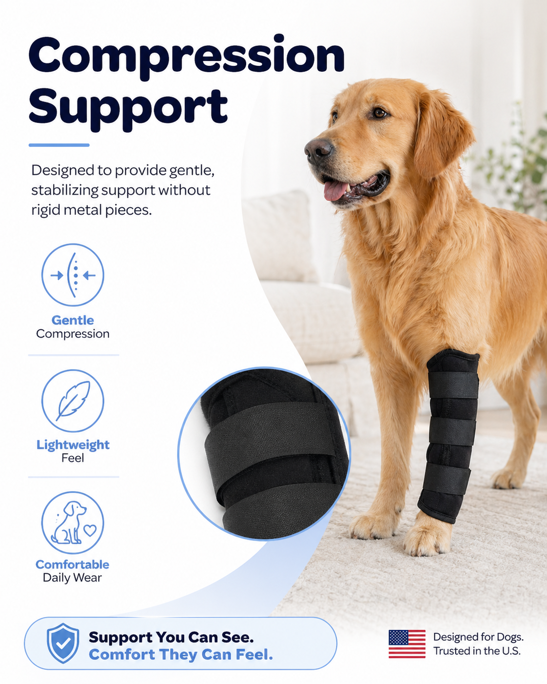 Professional Dog Leg Support Brace