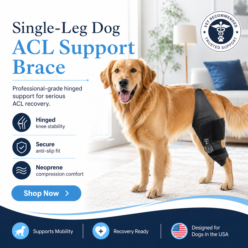 Single-Leg Dog ACL Support Brace