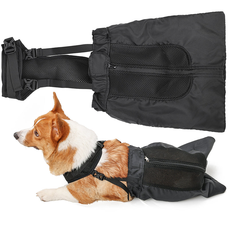 Disabled Dog Protect Drag Bag Breathable Nylon Indoor Paralyzed Dogs Cats Recovery Carrier Bag