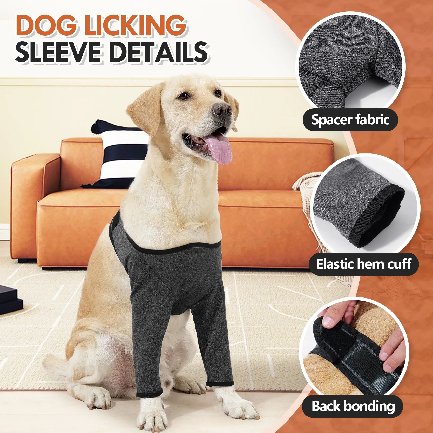 Dog Anti-Lick Sleeves for Front Legs