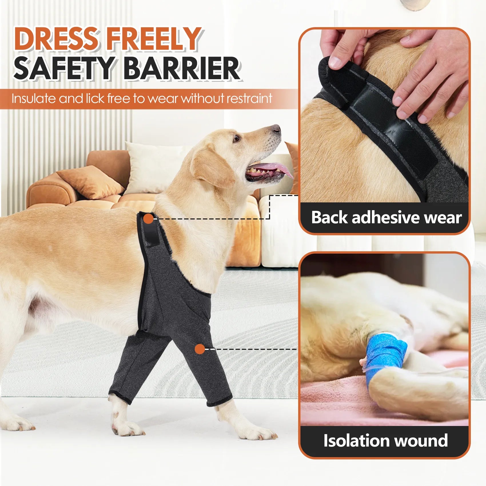 Dog Anti-Lick Sleeves for Front Legs