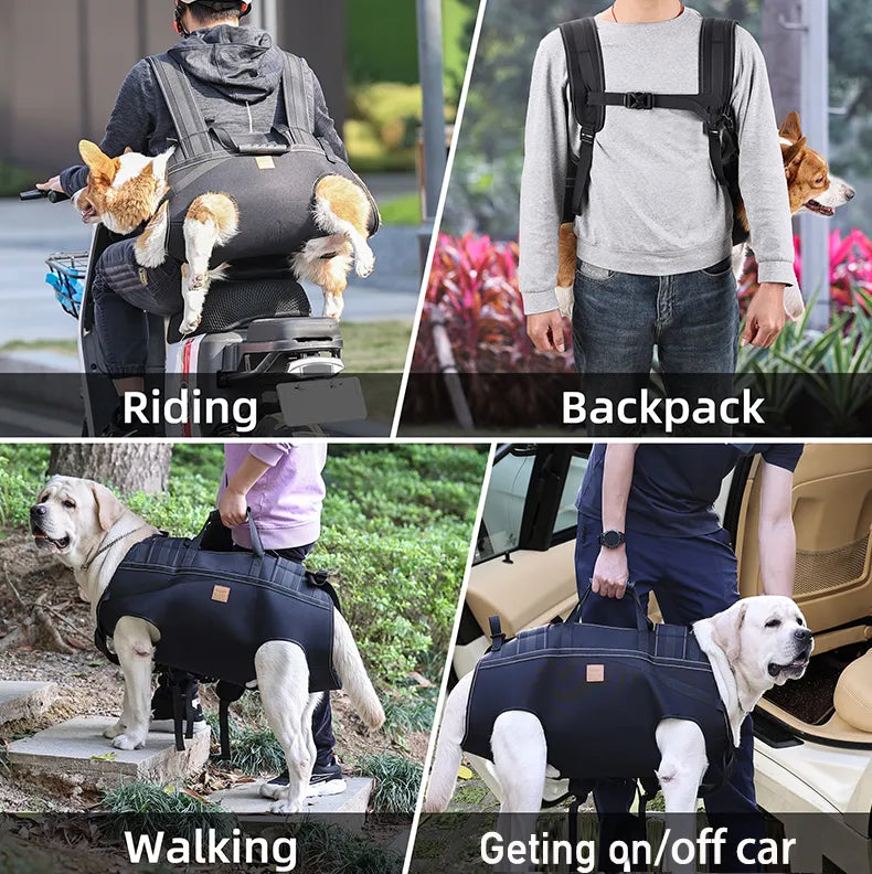 Dog Carry-Support Harness for Large Dogs