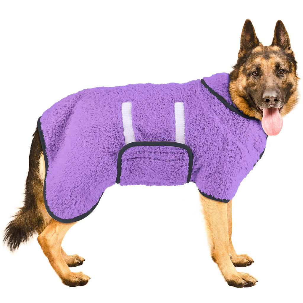 Dog Bathrobe Quick Drying Super Absorbent Dog Robes