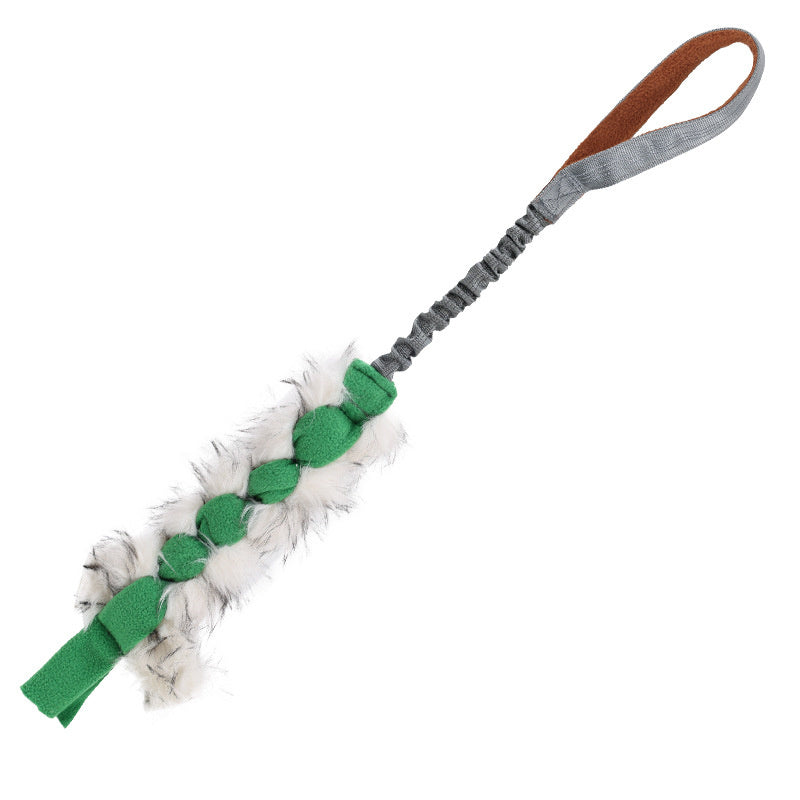 Dog Chew Rope Colorful Dog Tug Toy Elastic Drawstring Pet Chew Toy
