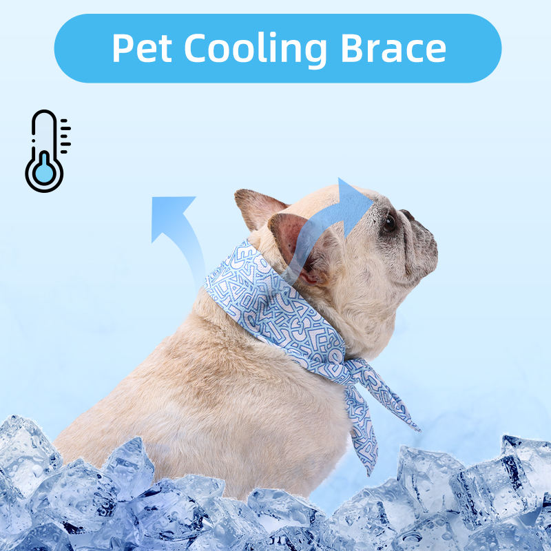 Dog Cool Bandanas Detachable and Washable Dog Cooling Scarf