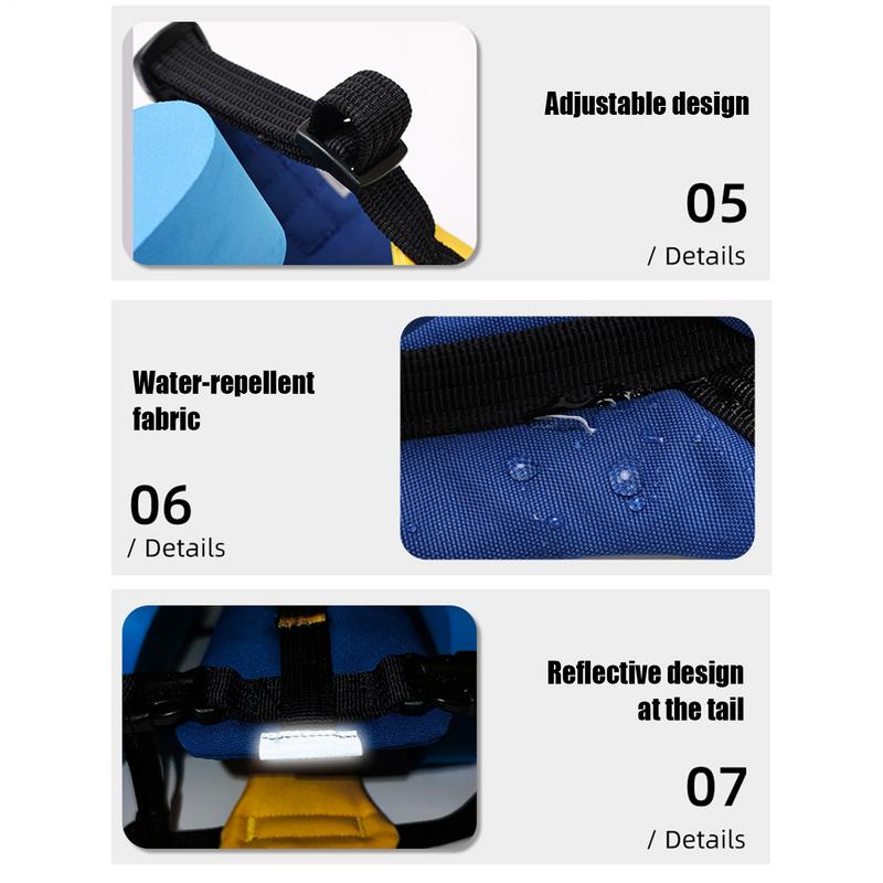 Dog Life Jacket Swimming Safety Vest Adjustable Life Preserver With Rescue Handle Reflective Float Coat