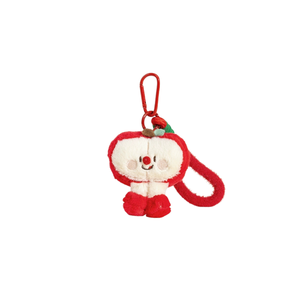 Fluffy Apple Bag Charms