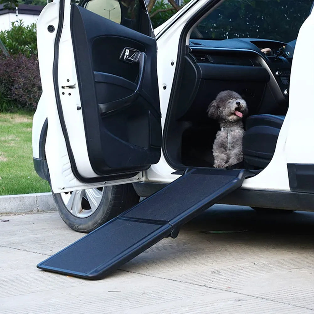 Foldable Dog Stairs for Car Front Seat