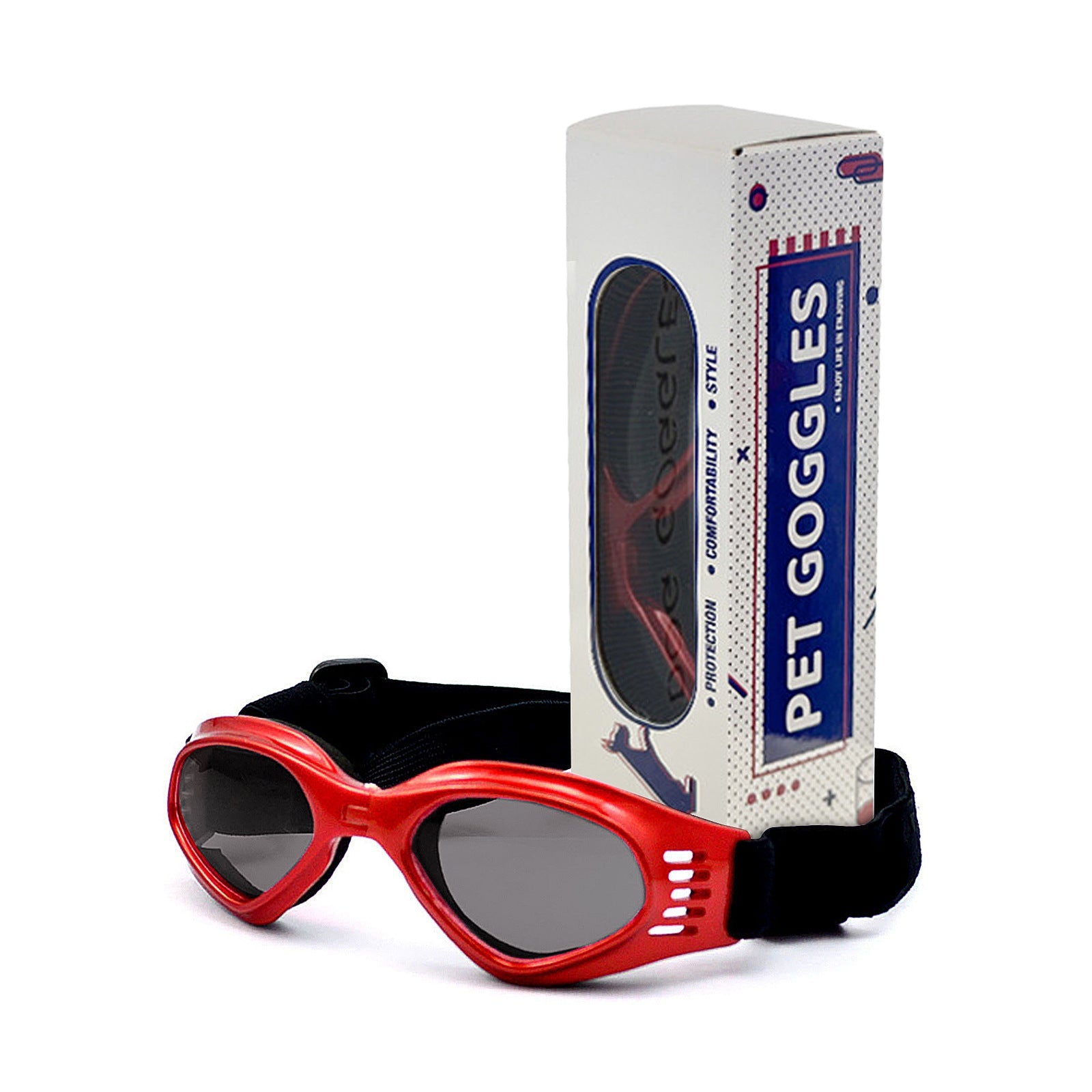 Foldable Colorful Creative Black Dog Glasses Windproof Dog Goggles