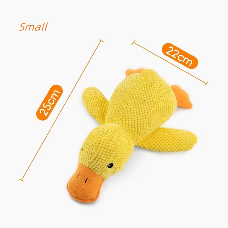 Funny Squeaky Dog Chew Toy Stuffed Duck Animal Plush Dog Toy