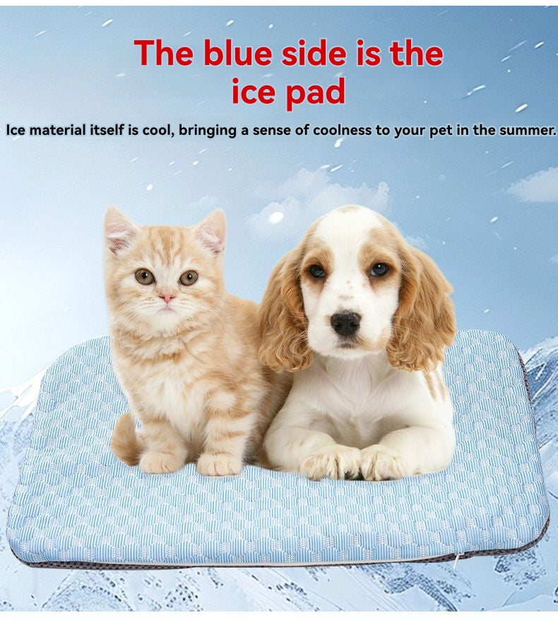 Pet Dog Cooling Gel Pad Ice Silk Mat with Extended Cooling Time