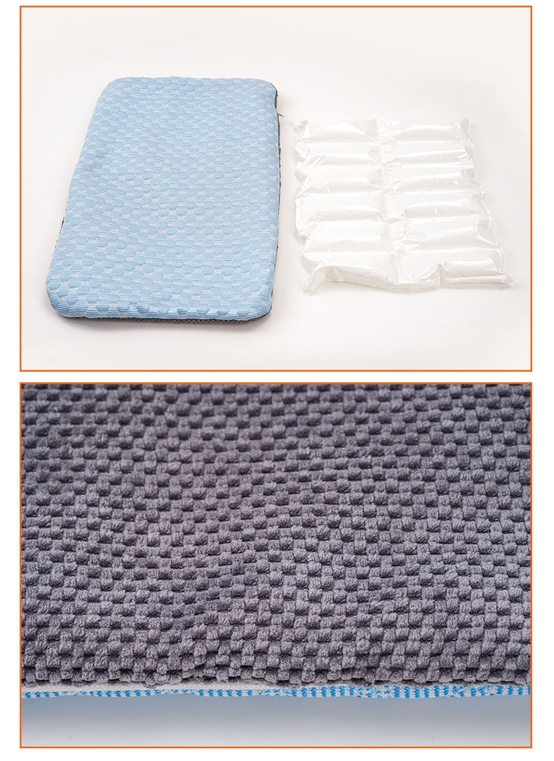 Pet Dog Cooling Gel Pad Ice Silk Mat with Extended Cooling Time