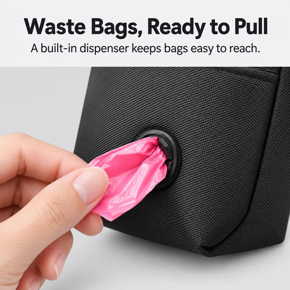 Magnetic Dog Treat Pouch with Waste Bag Dispenser