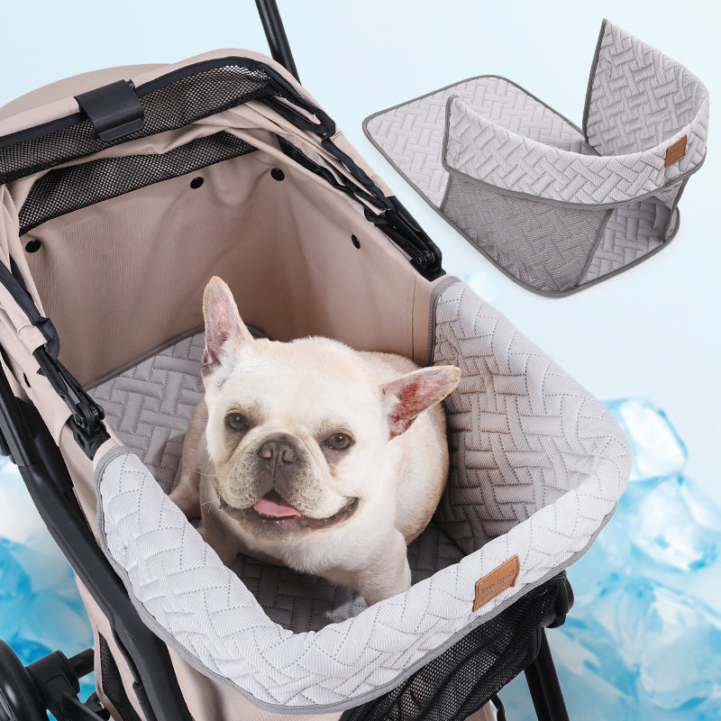Pet Mat Soft & Washable Cooling Summer Mat For Pet Stroller