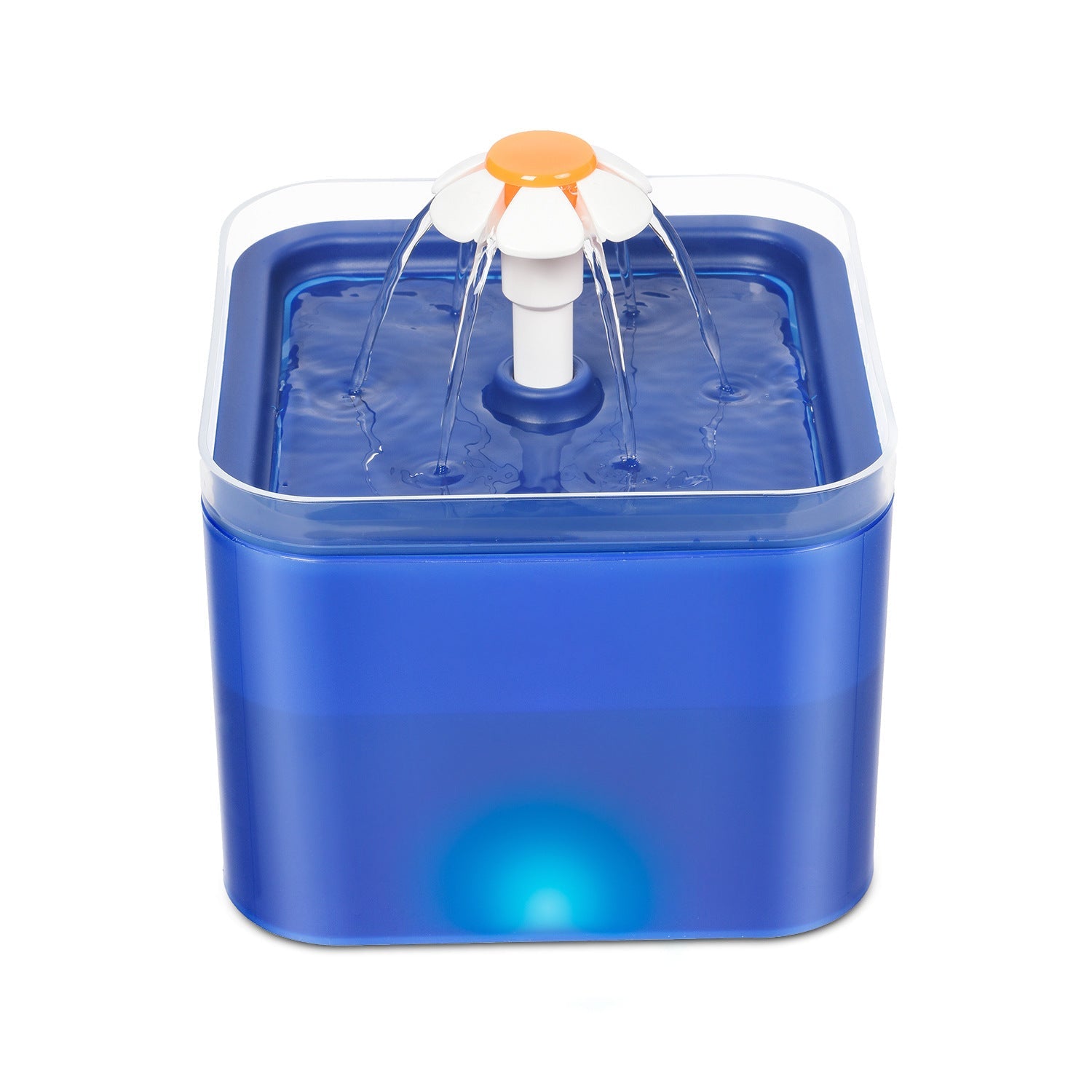 Plastic Colorful Flower 2.0L PP Non-toxic Automatic Pet Drinking Fountain