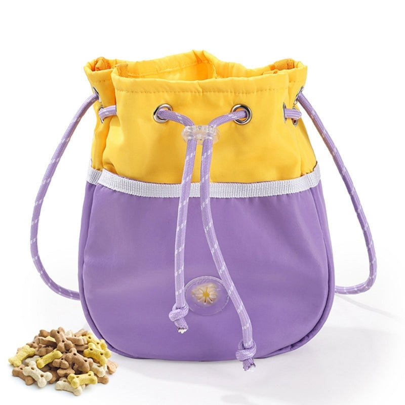 Portable Dog Treat Bag Pocket Sized and Water Resistant Training Waist Bag For Pet Training and Walking Outdoor