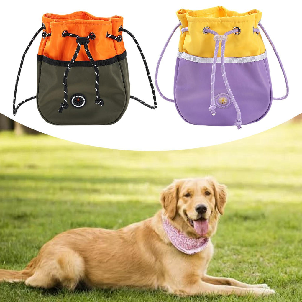 Portable Dog Treat Bag Pocket Sized and Water Resistant Training Waist Bag For Pet Training and Walking Outdoor