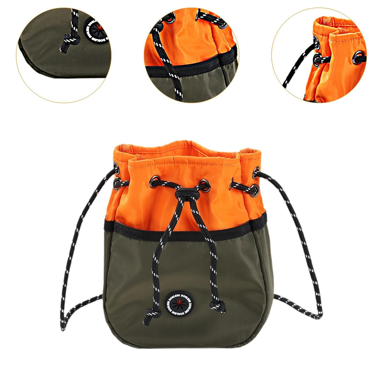 Portable Dog Treat Bag Pocket Sized and Water Resistant Training Waist Bag For Pet Training and Walking Outdoor