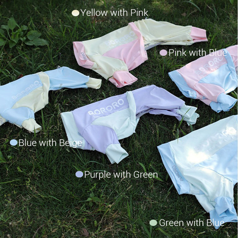 Spring Summer Cooling Dog Vest Stretchy T-Shirt Jumpsuit Dog Clothes