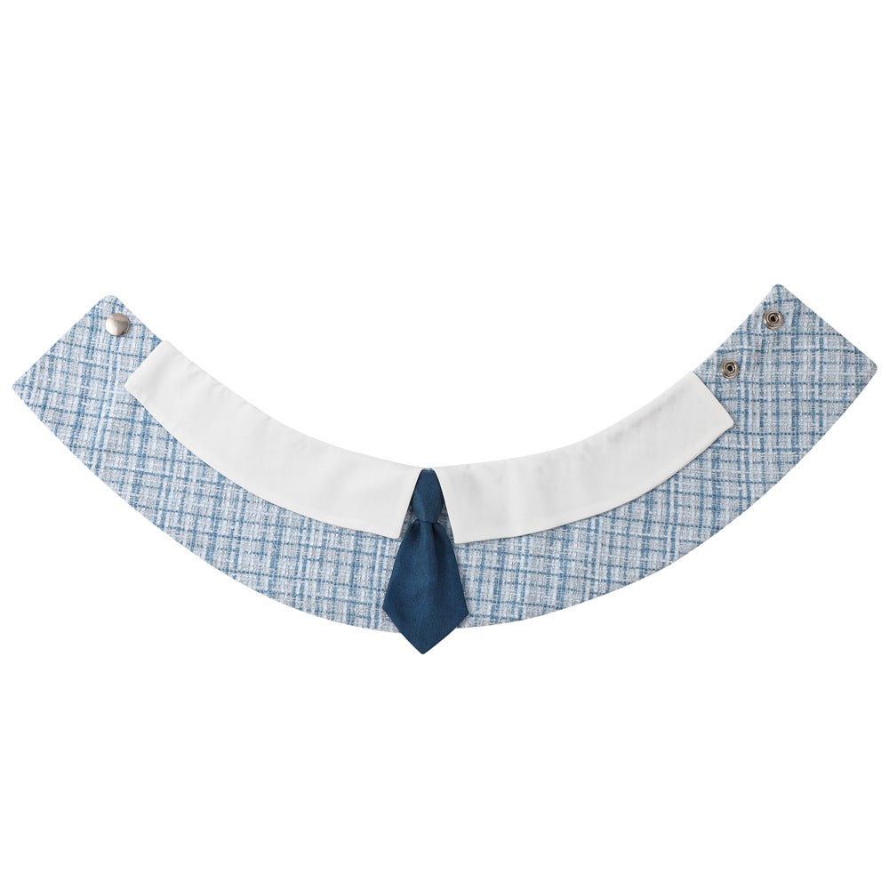 Pet Dog Bandana Striped and Cartoon Bow Tie Printed Cotton Dog Scarf Luxury and Cute Saliva Towel