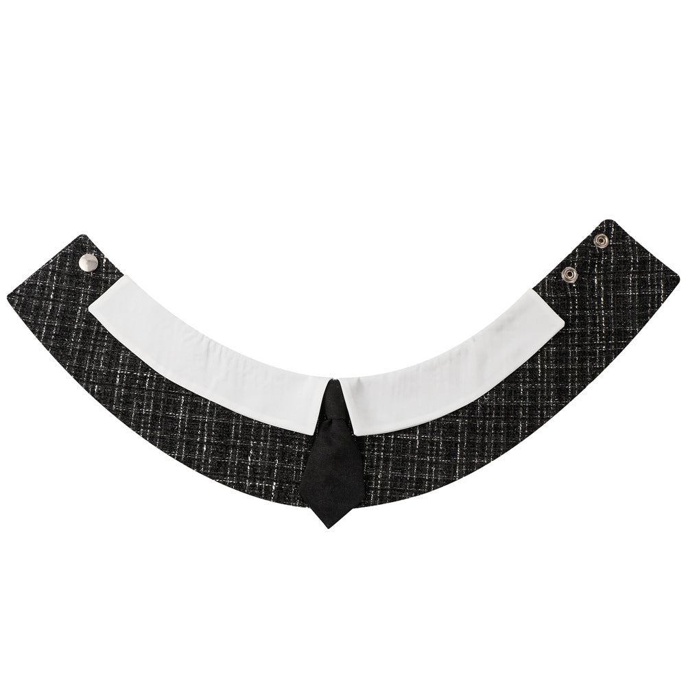 Pet Dog Bandana Striped and Cartoon Bow Tie Printed Cotton Dog Scarf Luxury and Cute Saliva Towel