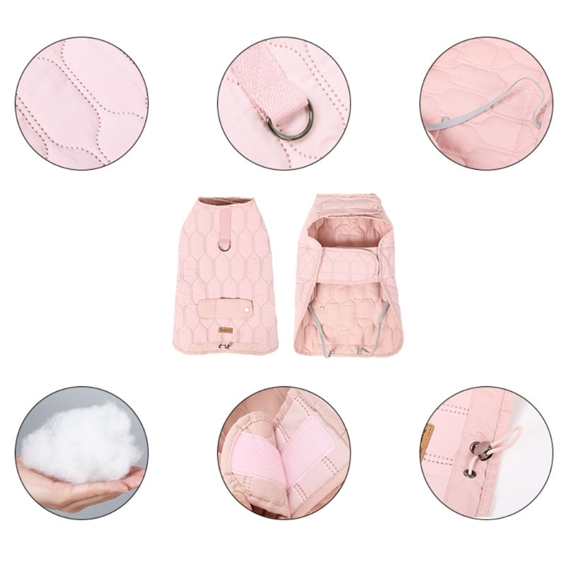 Winter Jacket Dog Warm Clothes For Dogs Warm Thermal Vest Dog Coat Cold Weather Coat With Sturdy D-Ring