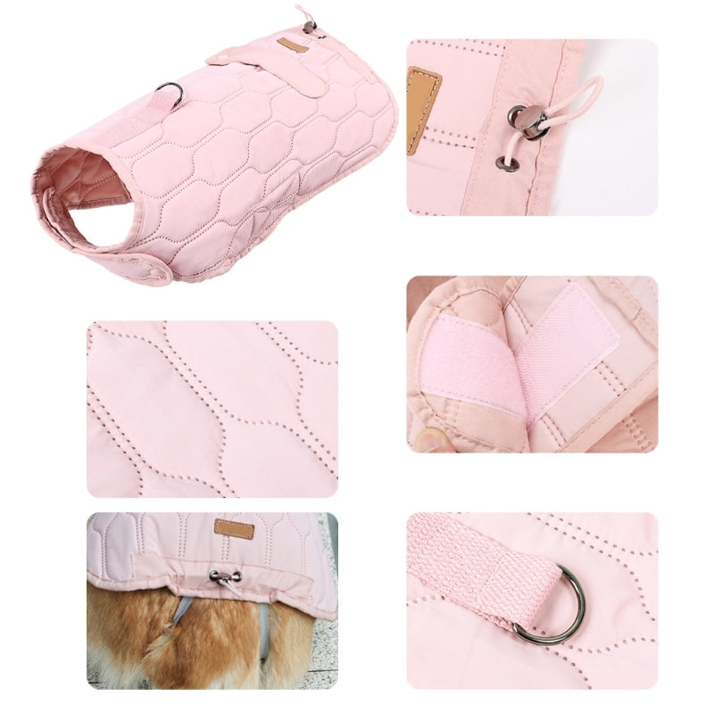 Winter Jacket Dog Warm Clothes For Dogs Warm Thermal Vest Dog Coat Cold Weather Coat With Sturdy D-Ring