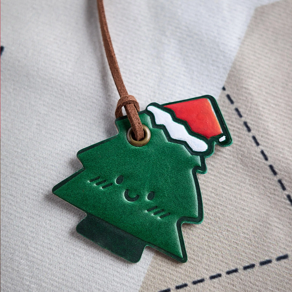 Christmas Leather Bag Charm