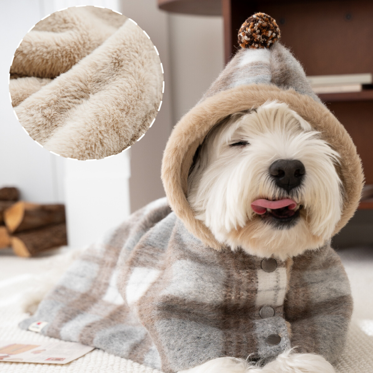 Dog Christmas Hooded Cape