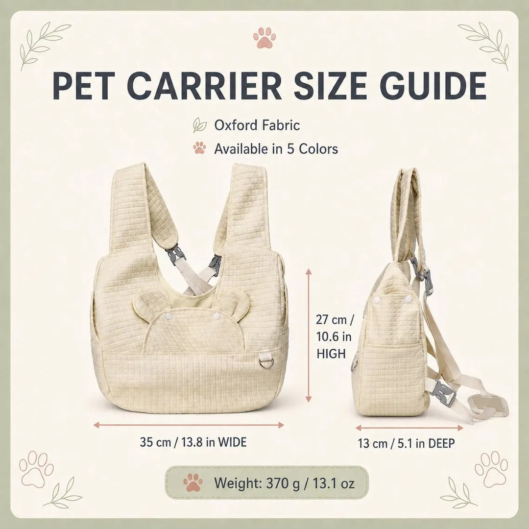 Puptailor Personalized Pet Carrier Backpack