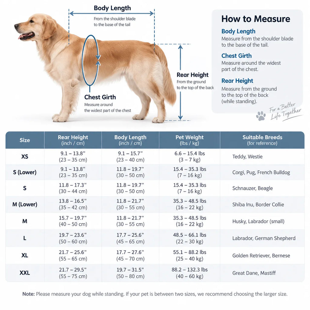 Full Body Support Dog Wheelchair