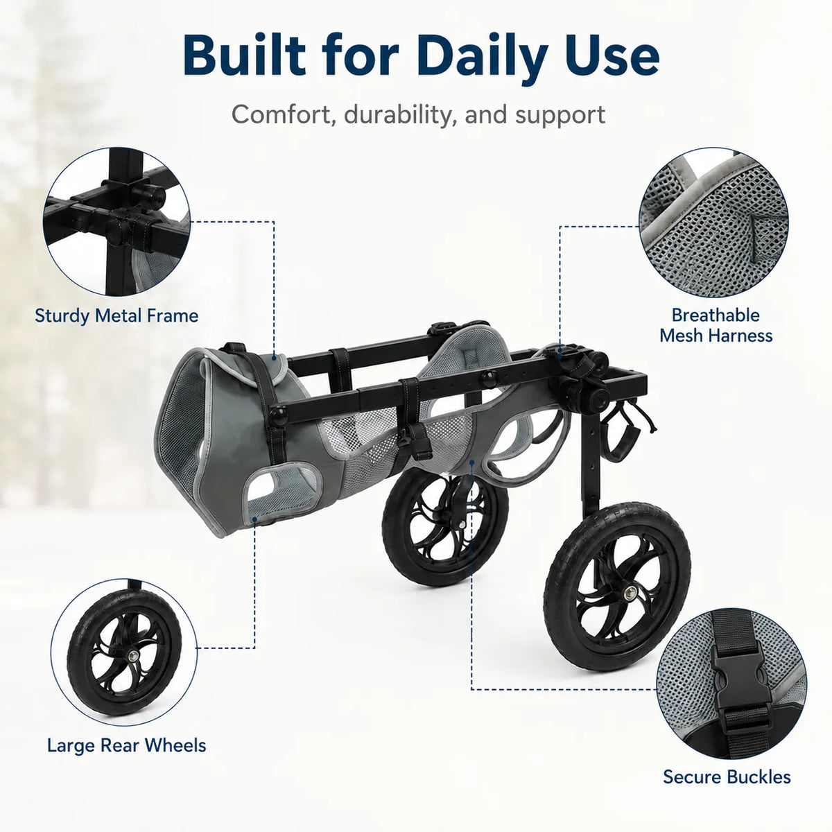 Large Dog Wheelchair for Back Legs