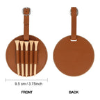 Leather Golf Tee Holder – Durable Tee Pouch with Belt Clip for Men