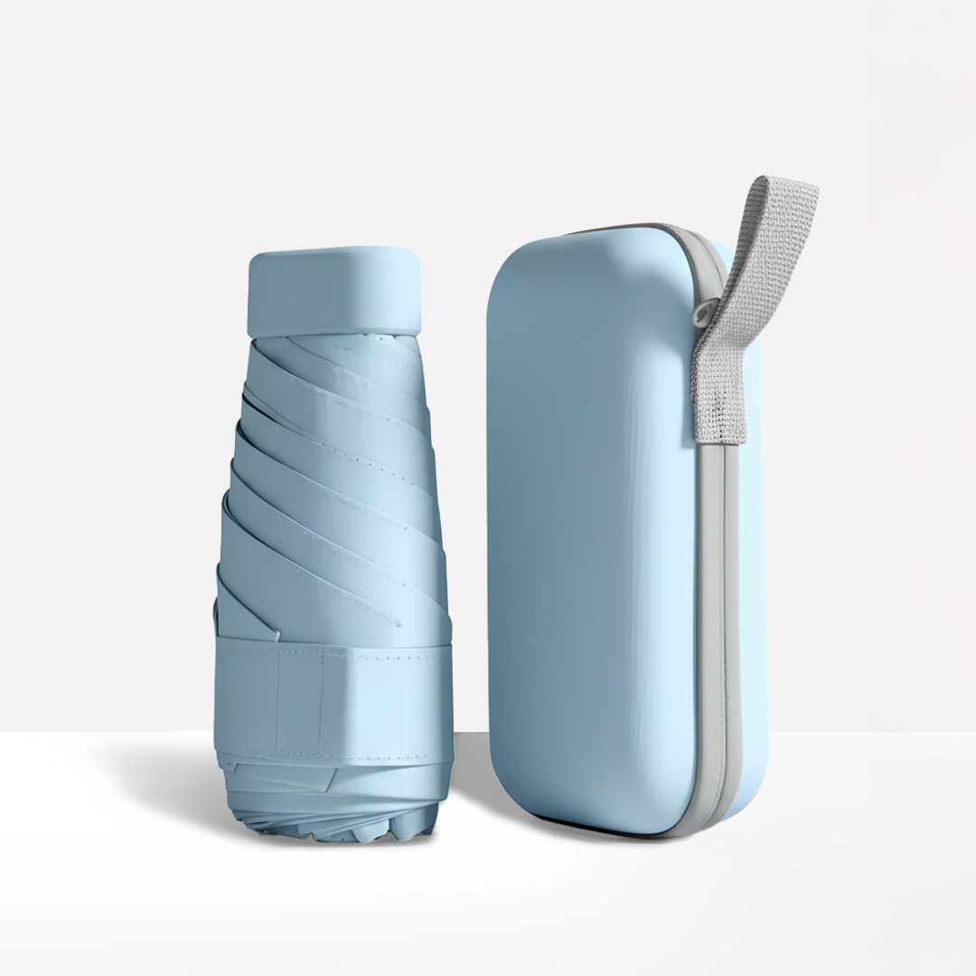 Compact Travel Umbrella & Case