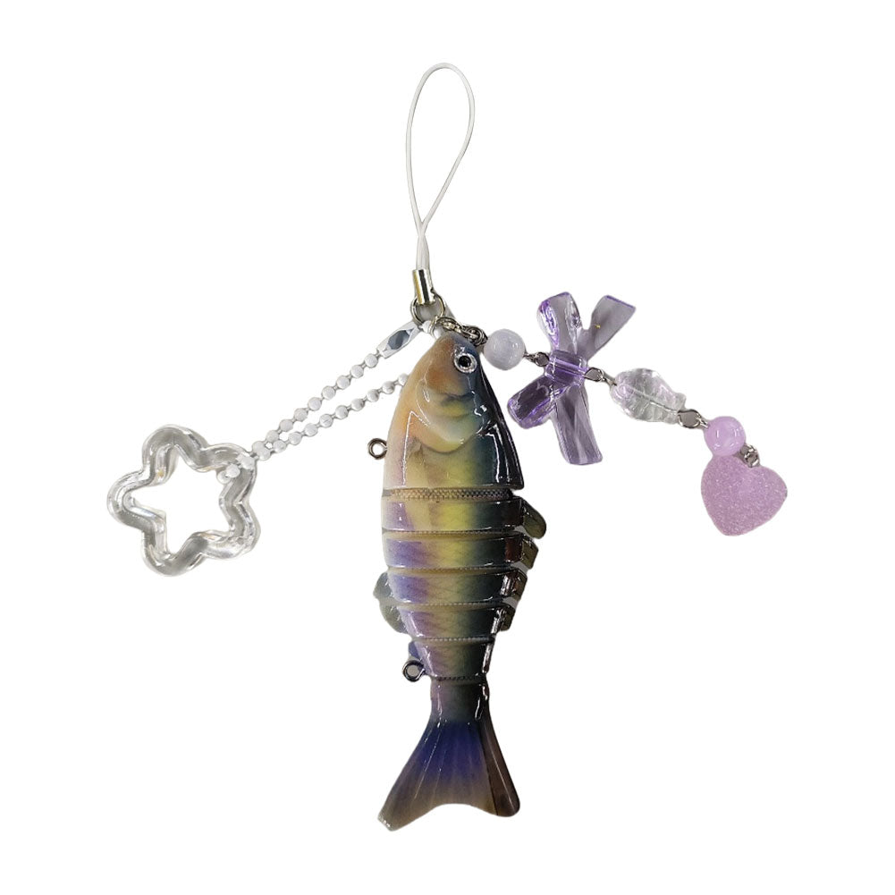 Handmade Acrylic Fish Purse Charm