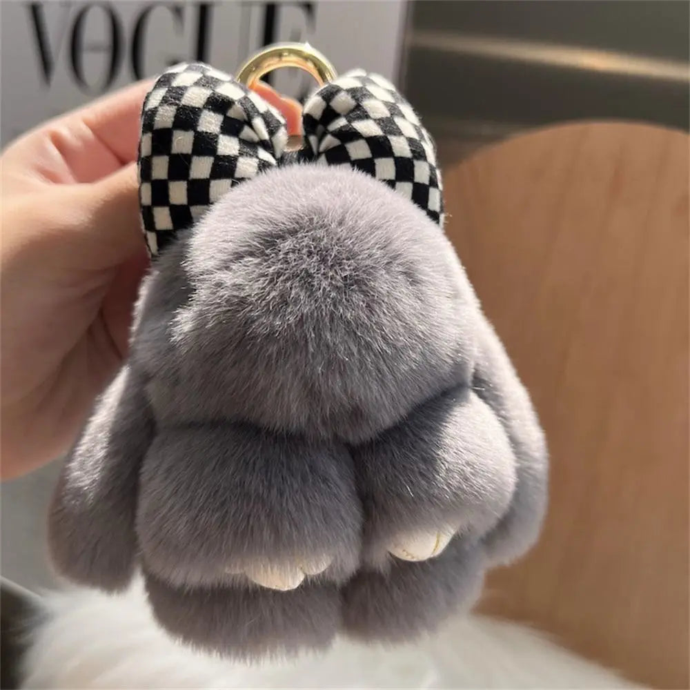 Cute Plush Bunny Purse Charm