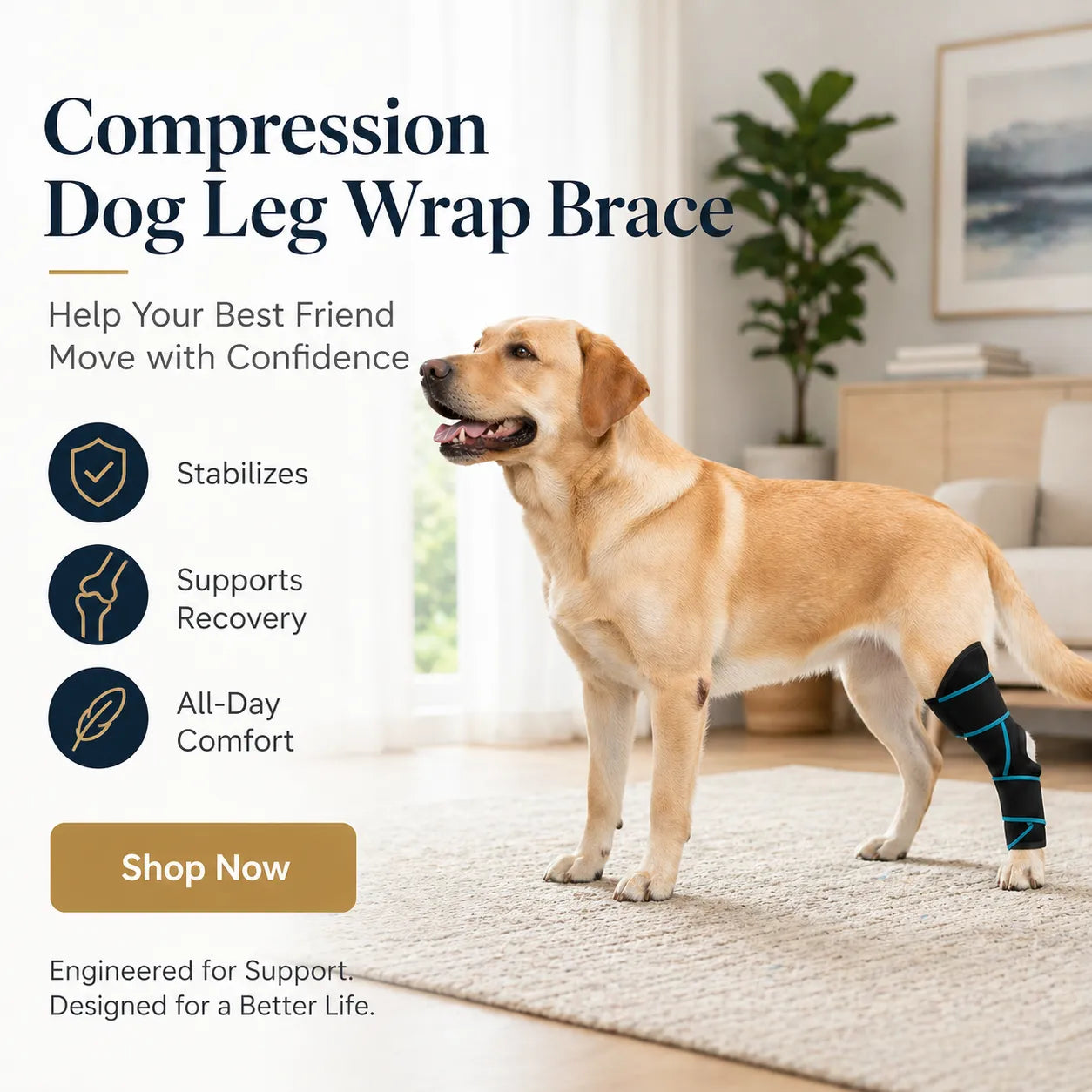 Compression Dog Leg Wrap Brace