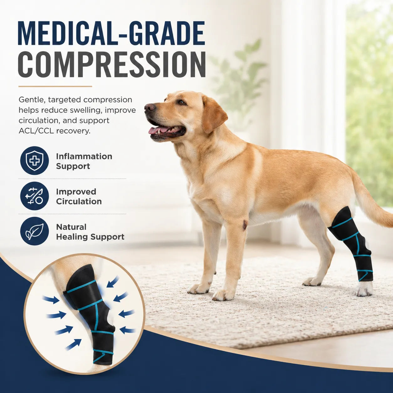 Compression Dog Leg Wrap Brace